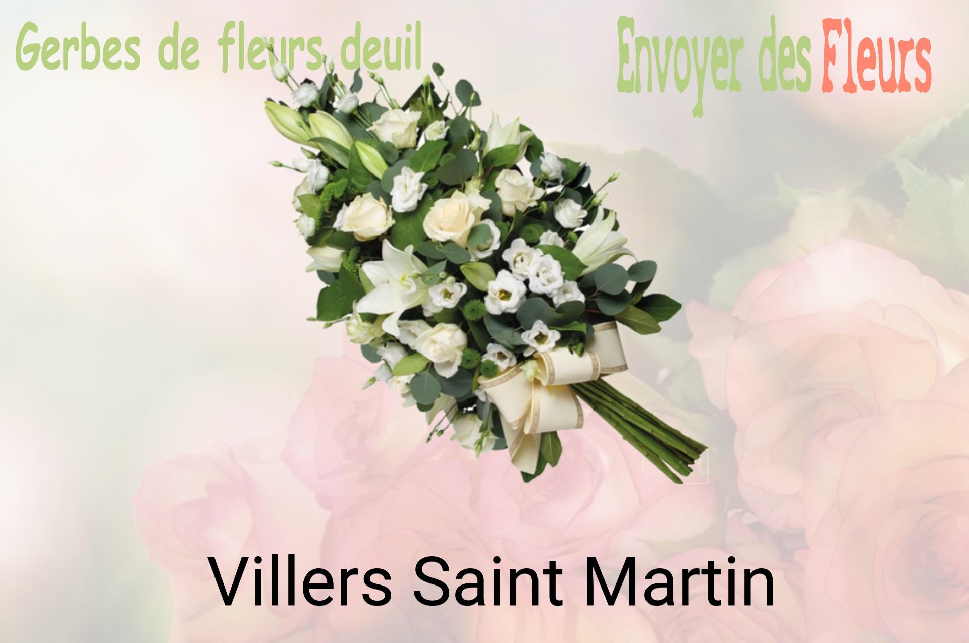 Gerbe de fleurs de deuil livrée à Villers-Saint-Martin